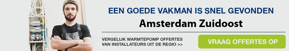 cv ketel vervangen door warmtepomp in Amsterdam Zuidoost