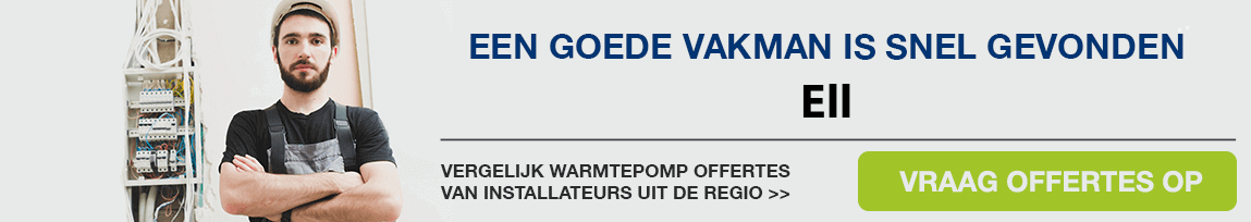 cv ketel vervangen door warmtepomp in Ell