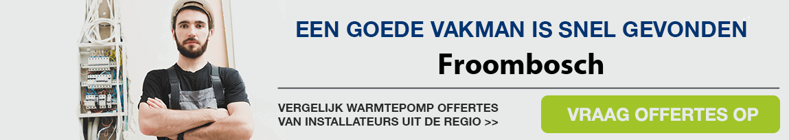 cv ketel vervangen door warmtepomp in Froombosch