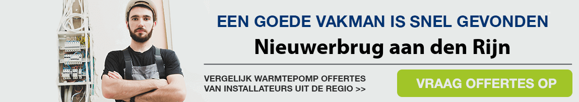 cv ketel vervangen door warmtepomp in Nieuwerbrug aan den Rijn