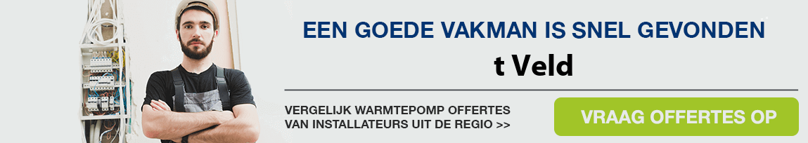 cv ketel vervangen door warmtepomp in t Veld