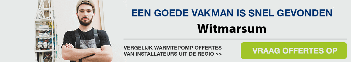 cv ketel vervangen door warmtepomp in Witmarsum